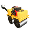 Walk behind double drum vibratory roller compactor